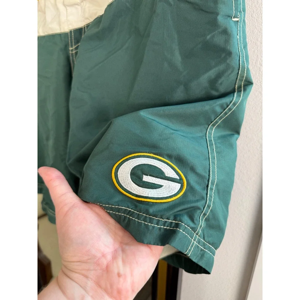 Vintage NFL Team Apparel Green Bay Packers Swim Trunks XXL Board Shorts